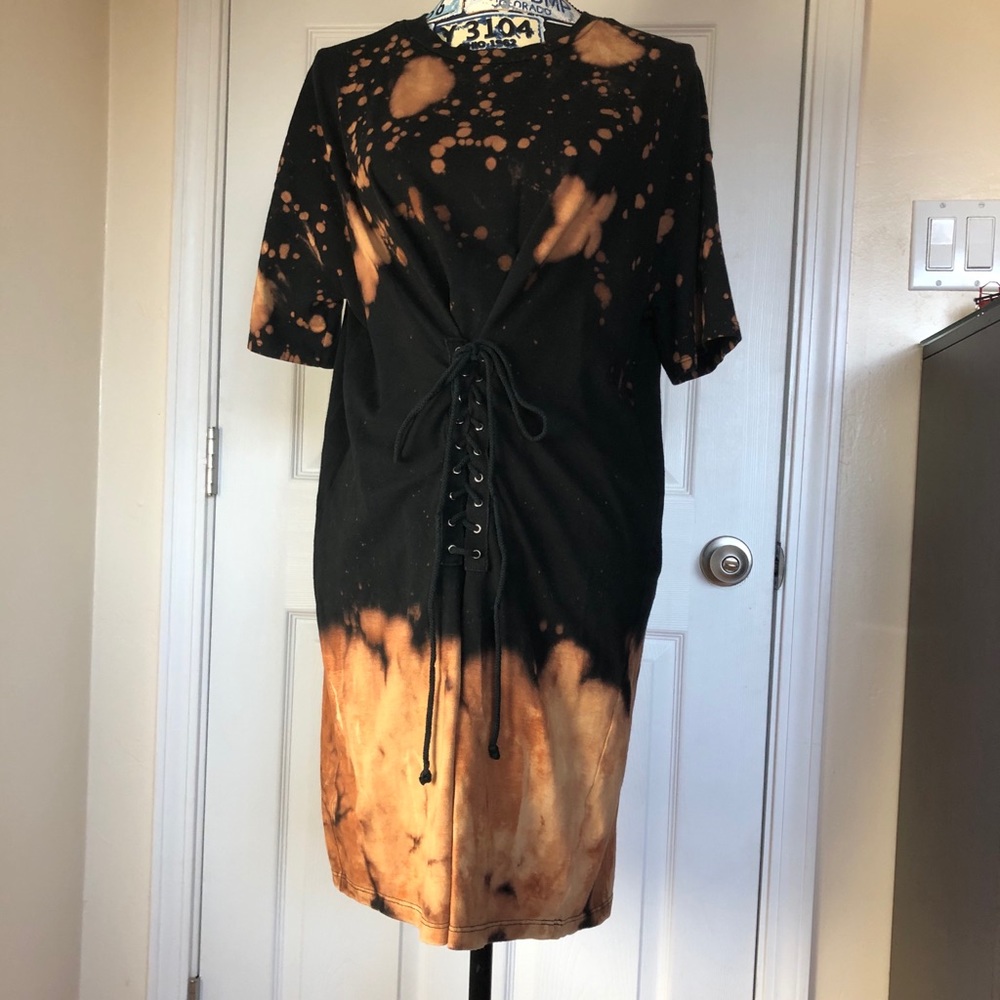 Better be ❤️ brand tye dye dress with corset look